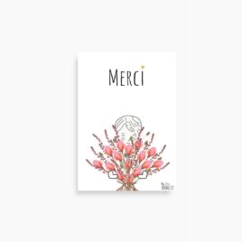 La petite carte MERCI (Bouquet)
