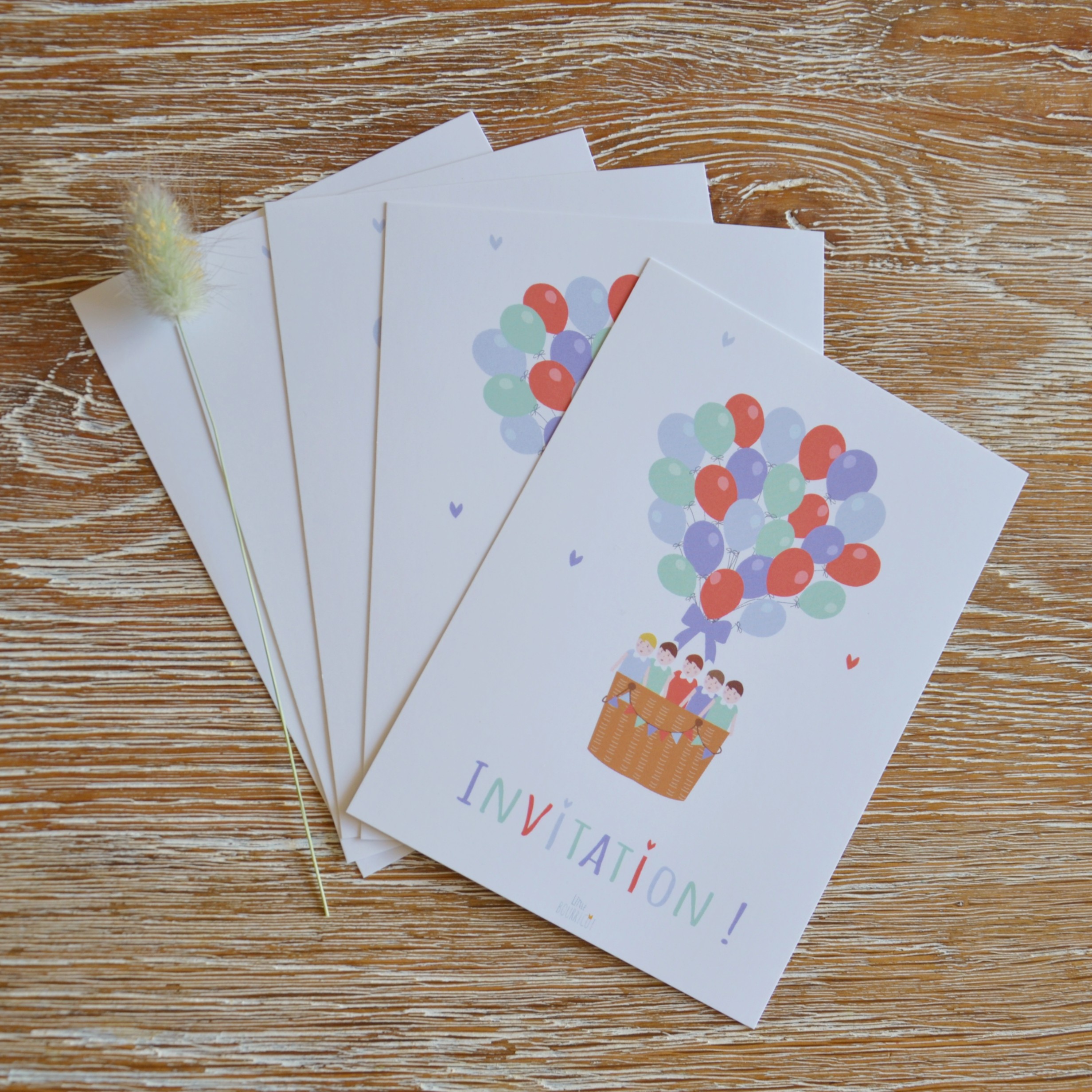 Cartes d'invitation anniversaire - Little bourricot
