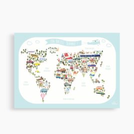 Affiche du Monde personnalisée